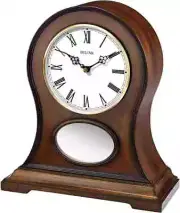 Bulova B6217 Brookfield Mantel Clock w/ Bluetooth Wireless Speaker System