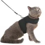 Escape Proof Cat Harness with Leash Walker Holster Adjustable Soft Mesh Small
