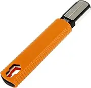 Tool Sharpener Diamond, Mini Sharpener Sturdy Blade Sharpening Stone Multipurpose Tool Blade Sharpener for Gardening Pruner Loppers Scissors Axe Hatchet(Orange)