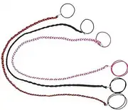 Rip Tie Spiral Hair Ties, 3 Pack Rip Tie Tangle Free Elastic Hair Tties, Elastic Braided Spiral Ties Ponytail Holder,Spirals Head Ties Sports Ponytail Holders,No Damage Rip Ties for Gym
