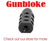 11/16x24mm MUZZLE BRAKE FAT-MAX2 bored to suit your calibre (.444/.45 etc.)