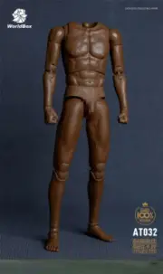 1/6 Male Muscular Body Action Figure Black Skin For 12inch Doll Soldier Military