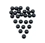 68 CT Natural Black Onyx Round Cabochon Loose Gemstone Lot 26 Pcs 9.50 MM