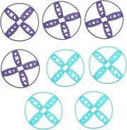 Happyyami 8pcs Boys and Girls Flying Disc Toy Interactive Outdoor Fun for Safe and Flying Discs for Family Playtime for Activities and Parent Bonding