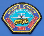 Vtg Obsolete California Fire Department Patch John Wayne Airport Orange County