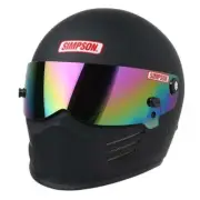 Simpson Racing 7200028 Snell SA2020 Bandit Racing Helmet Medium Matte Black
