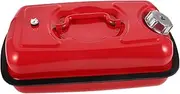 JECOMPRIS Horizontal Oil Barrel Generator Gas Tank Replacement Mini Bike Gas Tank Generator Replacement Gas Tank Mini Gas Tank Generator Oil Tank Red Stainless Steel