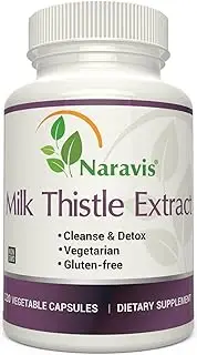 Milk Thistle Extract - 2000mg - 120 Veggie Capsules - Extra Strength 4X Concentrated Extract - 4:1 Silymarin Extract for Liver Support, Cleanse, Detox & Health - Non-GMO