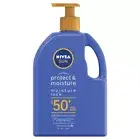 NIVEA Protect & Moisture Moisturising Sunscreen Pump SPF50 1L Sunburn Protection