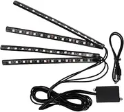 ASAKKURA Led Car Lights Interior Mood Lights Strip 4 Pack Control Easy to Install