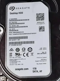 在飛比找露天拍賣優惠-Seagate 3.5吋SATA硬碟 1TB ST1000D