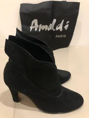 amaldi amiliana 手工真皮 高跟 踝靴 23