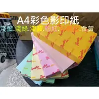 在飛比找蝦皮購物優惠-【含稅附發票】 現貨A5 B5 A4彩色/影印紙/列印紙/金