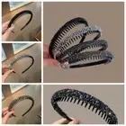 Plastic Rhinestone Headband Make Up Diamond Hair Hoop Retro Hairband Female