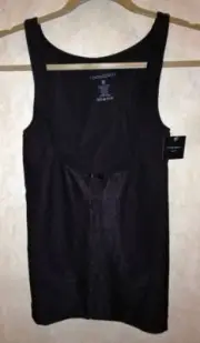 CYNTHIA ROWLEY WYOB Torsette Black Firm Control Shapewear Top NEW Womens Sz M L
