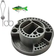 Fly Tying Station | Fly Fishing Desk Holder - Thread Hook Container, Portable Tackle Box, High Density Station For Anglers Beginners Adults