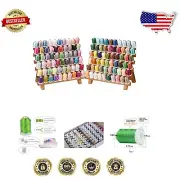 Premium 120-Color Polyester Sewing Thread Kit - Compatible with Major Brands