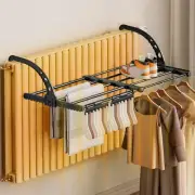 Carbon Steel Radiator Drying Rack Adjustable Balcony Drying Shoe Rack Laundry