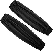[Giantree] 2 PCS Waterproof Arm Sleeves, PVC Oilproof Sleeves Protector, Protective Arm Oversleeves with Elastic Cuffs for Dish Washing Topiary Garden Oversleeves, Black