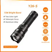 Portable Flashlight Powerful TYPE C Rechargeable Zoomable Torch Camping Lantern