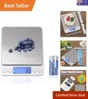 3000G Digital Kitchen Food Scale with 0.1g Accuracy, Tare Function, and LCD D...