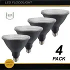 4 x LED PAR38 Floodlight Globes Bulbs Lamps 15W 240V E27 Warm White 3000K 1400Lm