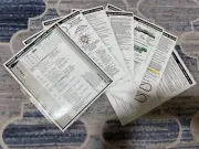 Model Railroad HO Laminated Scale Ruler & Reference Guides Cheatsheets