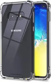KIOMY Clear Case for Galaxy S10E, Shockproof Bumper Protective Cover with Airbag