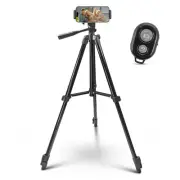 iDance Cell Phone Tripod Stand, 51", Phone Tripod with Bluetooth Remote...