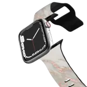 Apple Watch Series 4-6, SE (44mm) Impact Band Rose Gold Marble 2 Watch Band by Nature Magick