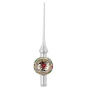 Inge Glas Tree Topper Mistletoe White Finial Tree Topper Christmas