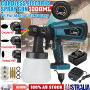 Cordless High Pressure Spray Gun Airless 80 Dins Sprayer Battery For Makita 18V