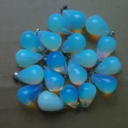 Fashion Opal Stone Water Drop Shape Pendants Charms 50pc/lot Wholesale