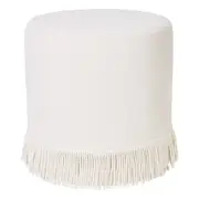 Nemi Stool - Ivory Velvet