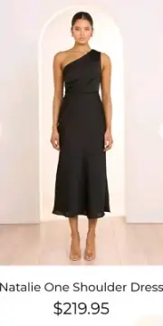 Pilgrim Black One Shoulder Size 8 New Tags