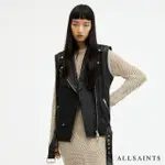 【ALLSAINTS】BILLIE 寬鬆腰帶羊皮背心皮衣 WL585Z(寬鬆版型)