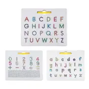 Magnetic Alphabet Tracing Board 2-in-1 Double Sided Magnetic Alphabet Edition