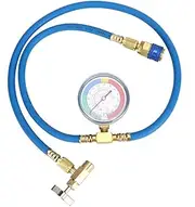 R134A Refrigerant Charge Hose with Gauge Add Refrigerant Vehicles Performance Universal Copper Rubber