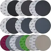 Aewio 40PCS 5 inch No Hole #320-#5000 Wet Dry Sanding Discs 320 400 800 1000 1200 1500 2000 2500 3000 5000 Grit Sandpaper Compatible for Random Orbital Sanders (#320-#5000 10Kind Grit Each 4PCS)