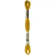 DMC 6-Strand Embroidery Cotton 8.7yd-Very Dark Straw - 12 Pack