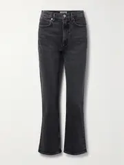 [AGOLDE] AGOLDE - + Net Sustain Stovepipe High-rise Straight-leg Organic Jeans - Black - 30 30 Black