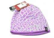 Nike Jordan Girls Purple & Silver Reversible Beanie/ Winter Hat Size 8/20 - NWT
