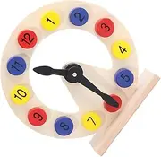 1Set Wooden Sorting Clock for Educational Numbers Clock Plaything for Safe for Imagination Math Learning