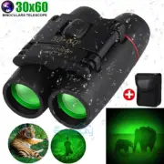 30X60 Multi Coated Binoculars Day/Low Night Optics High Power Waterproof+Case