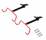 Velobici 2 x Steel Bike Bicycle Holder Rack Stand Storage Wall Mount Garage Hook Hanger