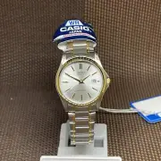 Casio LTP-1183G-7A Analog Two-tone Gold Stainless Steel Quartz Ladies Watch