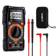 Kaiweets Digital Multimeter With Case Dc Ac Voltmeter Ohm Amp Test Meter And Continuity Diode Voltage Tester For Household Outlet Automotive Battery