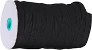 Operitacx 100 Yards of Mask Elastic Band 9mm Wide Replacement Elastic for Masks Soft Comfortable Fashionable Accessory