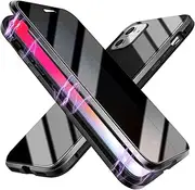 ESTPEAK Anti-Peep Magnetic Case for iPhone 11 - Double-Sided Privacy Screen Protector, Metal Bumper, Anti-Spy Phone Case
