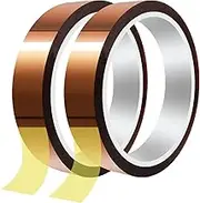 2 Rolls Sublimation Tape, Heat Tape for Sublimation, Heat Resistant, Heat Transfer Tape, Residue Thermal Press Tape for Electronics, Soldering, and Circuit Board Protection(2 Rolls 20mm x 33m)